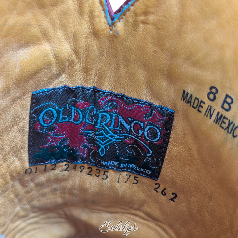 Old Gringo Nevada Vesuvio Red 13" Embroidered Snip Toe Western Cowgirl Boot 8B - Picture 5 of 9